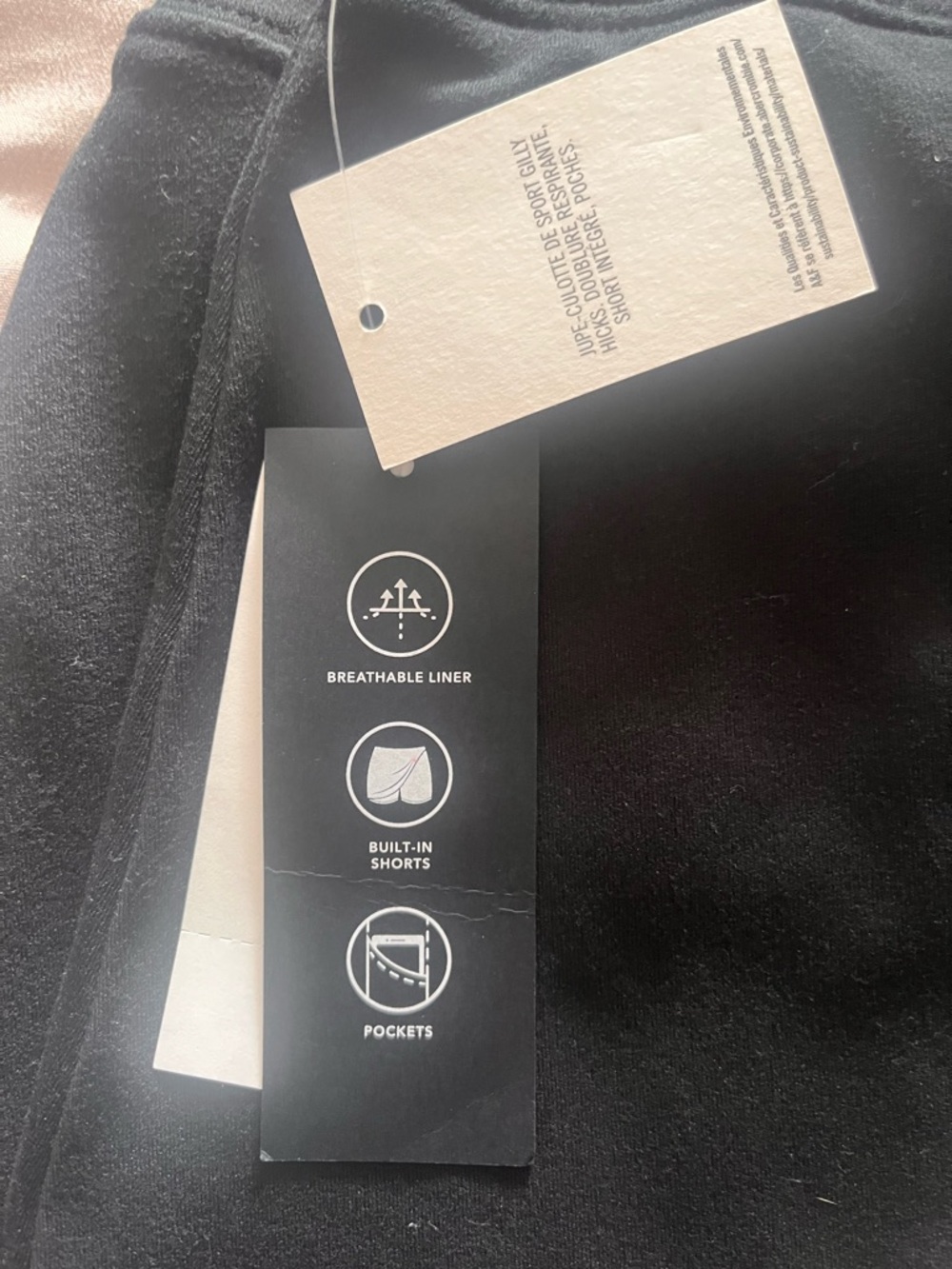 Gilly Hicks Black Athletic Skort with Built-In Shorts - Picture 4 of 14